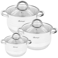 BM-15758 6 RÉSZES EDÉNYKÉSZLET 2,5L+3,3L+5,5L  Ø 18-20-24 CM