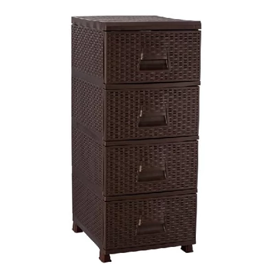SENYA 4552 4 FIÓKOS RATTAN KOMÓD 90,0 * 46,0 * 37,5 cm