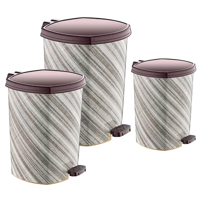 Ö-D044 PEDÁLOS KUKA SZETT 3 DB (6L+11L+20L)-X159 BARNA