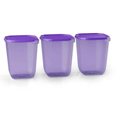 COZ TBD KOCKA ÉTELTÁROLÓ DOBOZ 3DB-OS SZETT 3X1851ML