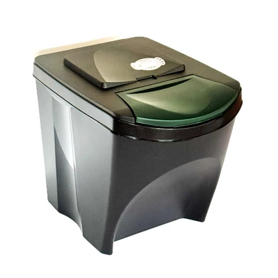 COZ CP-25L/RB EGYMÁSRAÉPÍTHETŐ SZELEKTÍV HULLADÉKGYŰJTŐ 25L ZÖLD F. 