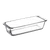 BORCAM ÜVEG HŐÁLLÓ SÜTŐTÁL 1 630 ml   (310 x 124 x 70 mm) 59104  6 db / karton